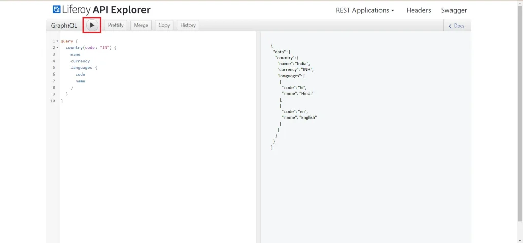 Graphql API | Debugging React.js and GraphQL in Liferay Graphql API