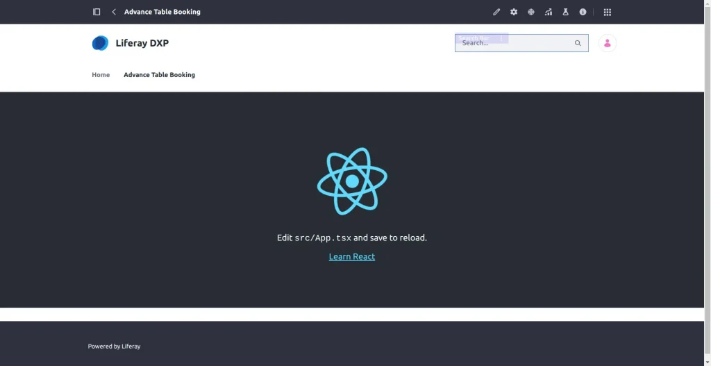 Successful Rendering of React Application with Liferay Remote App