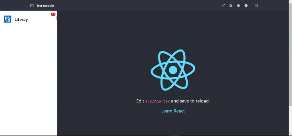Successful Rendering of React TypeScript Application