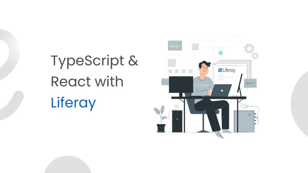 typescript and react with liferay cover image