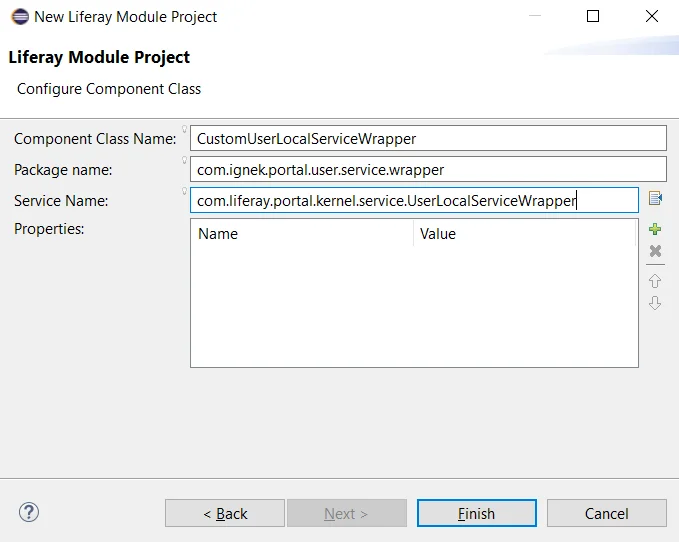 Adding details related to component class | Service wrapper in Liferay 7 Adding details related to component class