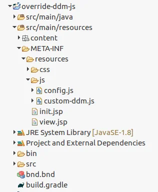 Custom JavaScript file in resources