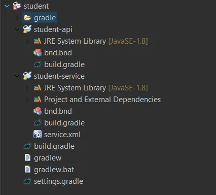 Service builder module creation in Liferay