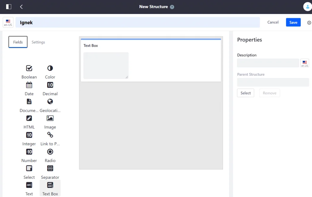 Structure creation in Liferay site | Context Contributor in Liferay 7.2 Structure creation in Liferay site