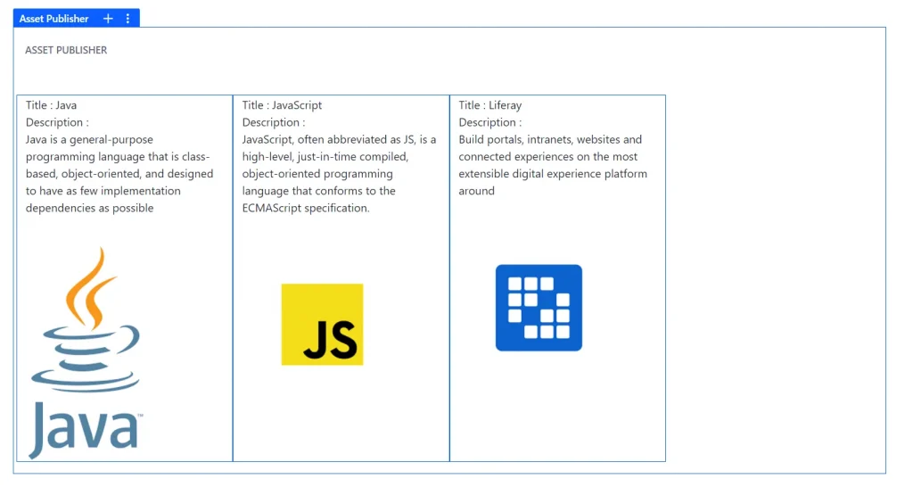 View and Configure Content in a page