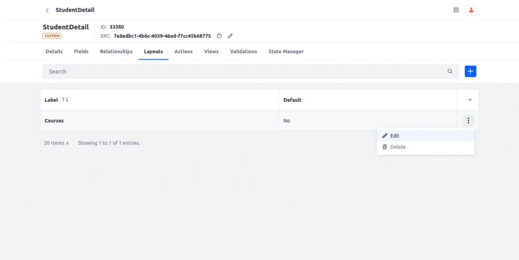 Layout | Managing Relationships in Liferay Objects Layout