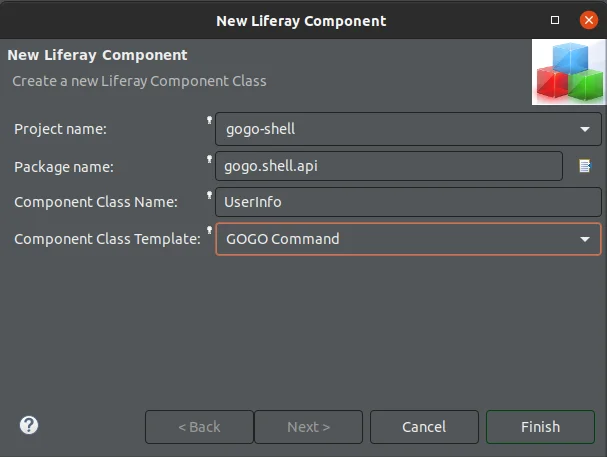 Liferay component class | Create a Custom gogo shell command in Liferay Liferay component class