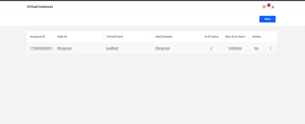 Add Instance | Virtual Instance in Liferay Add-Instance