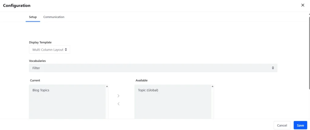 Configurations of category filter | Organizing content in Liferay : Categories vs Tags Configurations of category filter | Organizing content in Liferay : Categories vs Tags