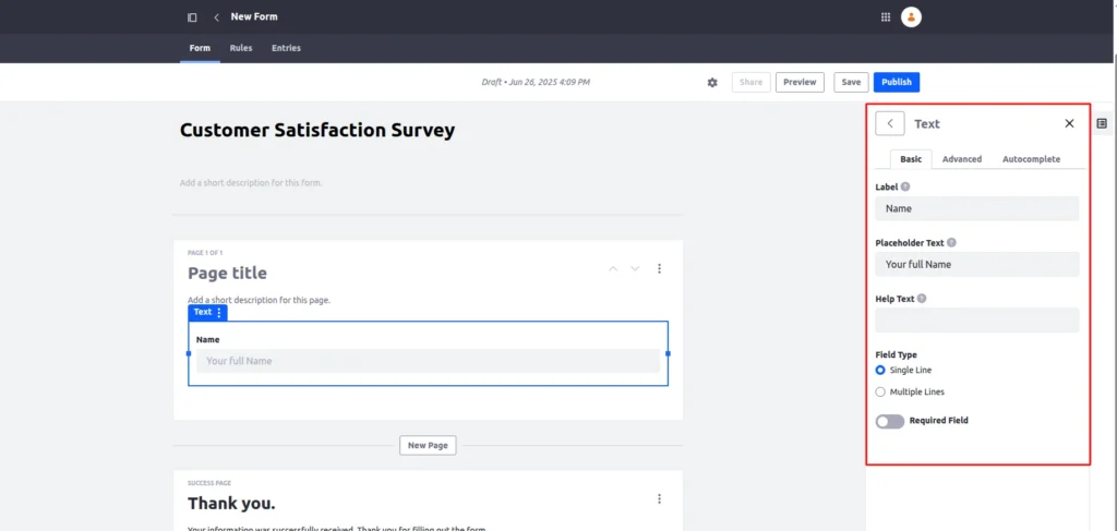 field configuration | Creating a Mini Survey or Poll in Liferay Using Forms Widget field configuration | Creating a Mini Survey or Poll in Liferay Using Forms Widget