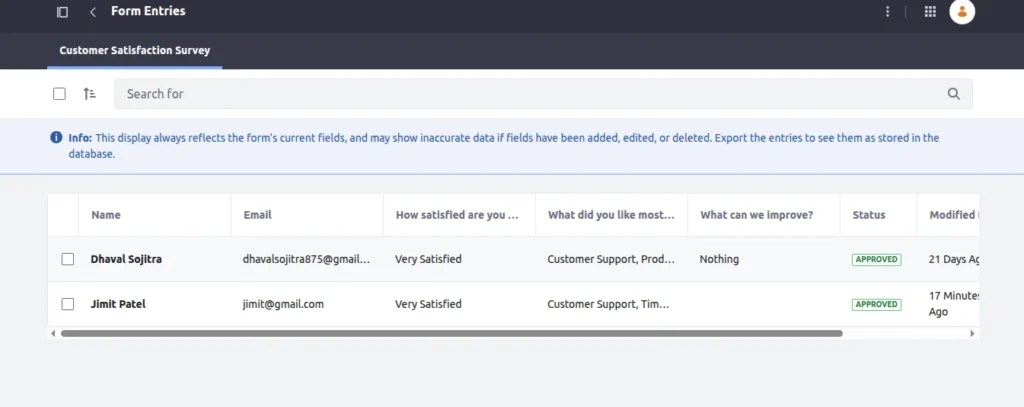 form entries | Creating a Mini Survey or Poll in Liferay Using Forms Widget form entries | Creating a Mini Survey or Poll in Liferay Using Forms Widget