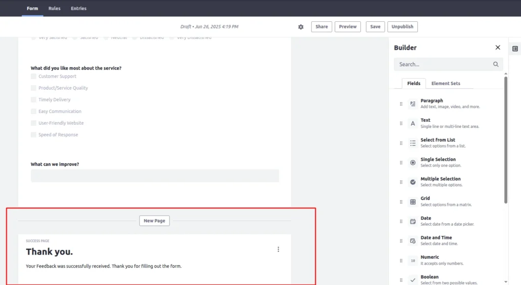 successpage message | Creating a Mini Survey or Poll in Liferay Using Forms Widget successpage message | Creating a Mini Survey or Poll in Liferay Using Forms Widget