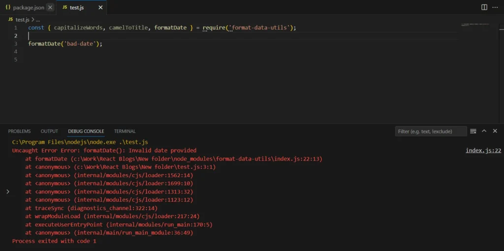 output2 | Turn Your Code Into a Package: Step-by-Step NPM Publishing Guide output2
