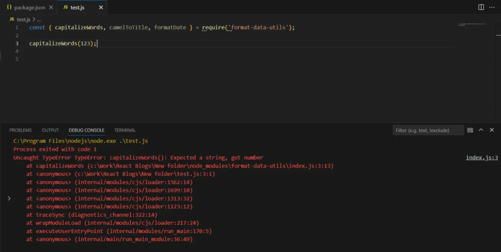 output3 | Turn Your Code Into a Package: Step-by-Step NPM Publishing Guide output3