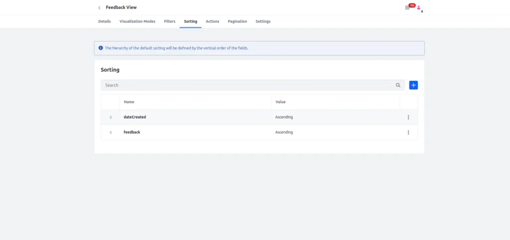 Sorting | Data sets in Liferay Sorting
