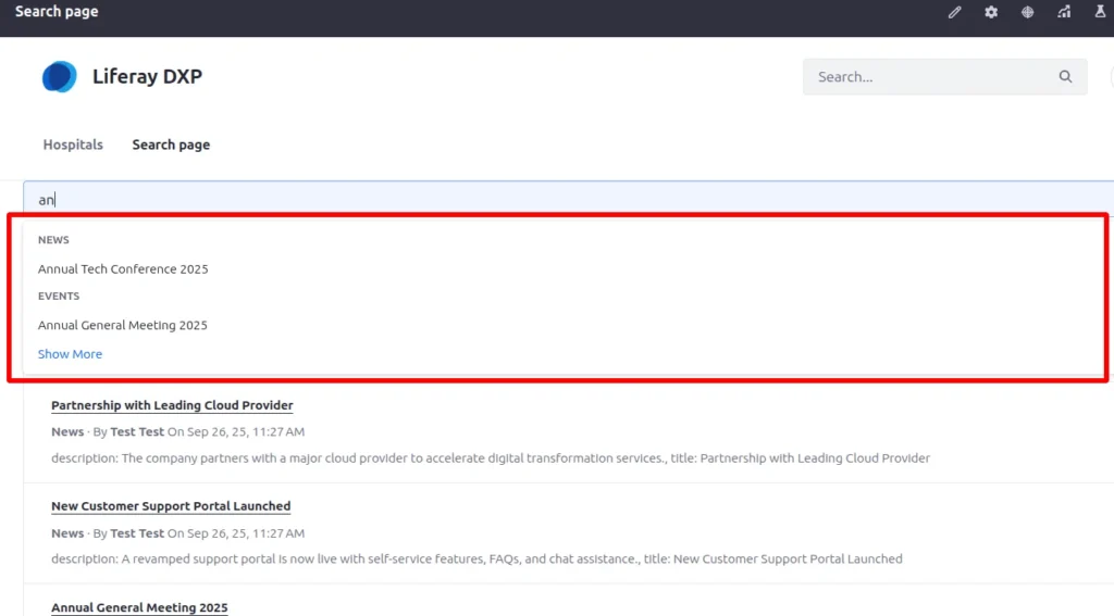 Customized View | Using Blueprints to Configure Search Suggestions in Liferay Customized-View