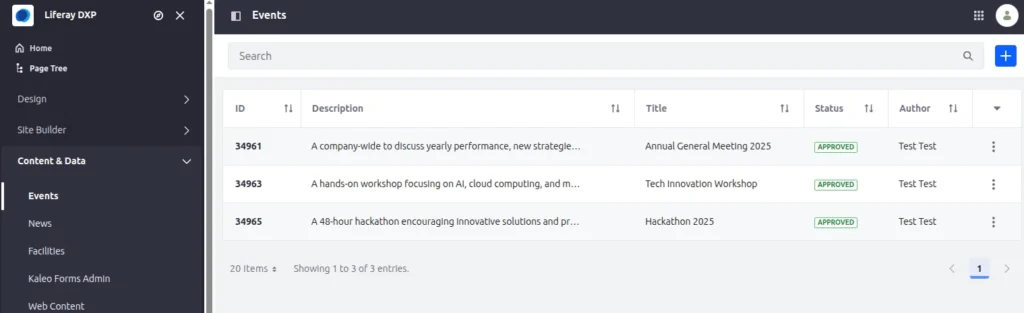 Events | Using Blueprints to Configure Search Suggestions in Liferay Events