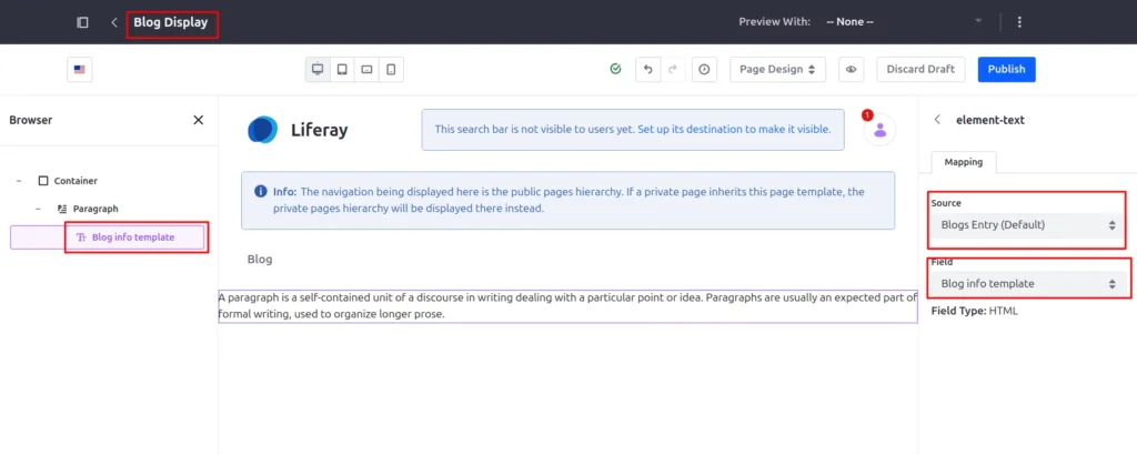 config info template 1 | Creating and Using Information Templates for Liferay Blogs config-info-template