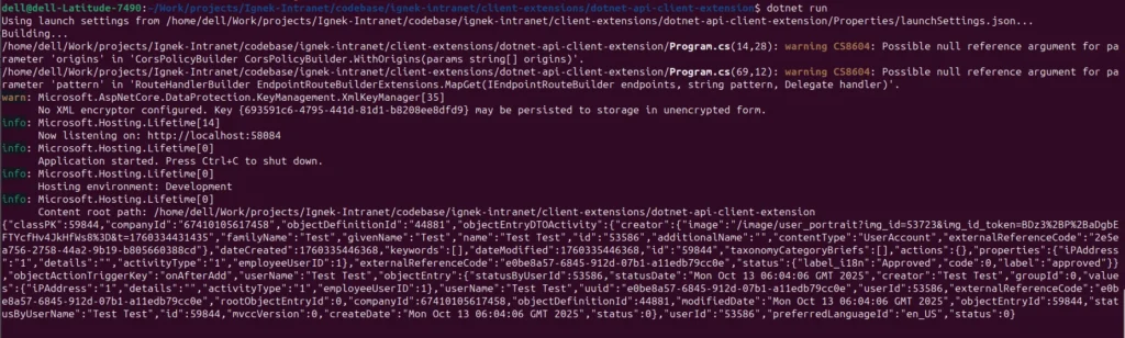 dotnetJson | DotNet Client Extension with Liferay dotnetJson